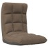 Tumbona de suelo plegable de tela gris