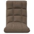 Tumbona de suelo plegable de tela gris