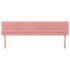 Cabeceros 2 unidades de terciopelo rosa 90x5x78/88