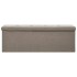 Banco de almacenamiento plegable lino sintético gris