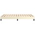 Estructura de cama sin colchón cuero sintético crema 120x200