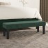 Banco de terciopelo verde oscuro 100x30x30