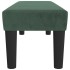Banco de terciopelo verde oscuro 100x30x30