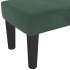 Banco de terciopelo verde oscuro 100x30x30