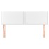 Cabeceros 2 unidades cuero sintético blanco 72x5x78/88