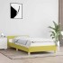 Estructura de cama con cabecero sin colchón tela verde