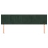 Cabeceros 2 unidades de terciopelo verde oscuro 90x5x78/88