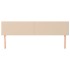 Cabeceros 2 unidades cuero sintético capuchino 80x5x78/88