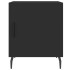 Mesitas de noche 2 uds madera de ingeniería negro 40x40x50