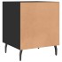 Mesitas de noche 2 uds madera de ingeniería negro 40x40x50