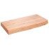 Encimera baño madera maciza tratada marrón claro 60x30x(2-6)