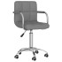 Silla de oficina giratoria de tela gris