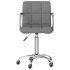 Silla de oficina giratoria de tela gris