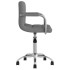 Silla de oficina giratoria de tela gris
