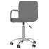 Silla de oficina giratoria de tela gris