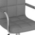 Silla de oficina giratoria de tela gris