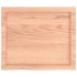 Encimera baño madera maciza tratada marrón claro 60x50x(2-4)