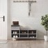 Mueble zapatero madera contrachapada gris Sonoma 102x36x60