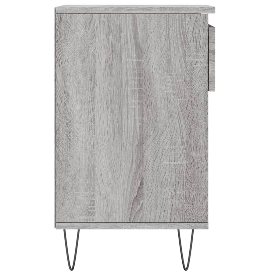 Mueble zapatero madera contrachapada gris Sonoma 102x36x60