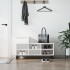 Mueble zapatero madera contrachapada blanco 102x36x60