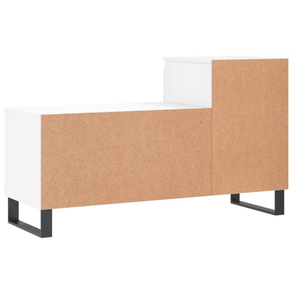 Mueble zapatero madera contrachapada blanco 102x36x60
