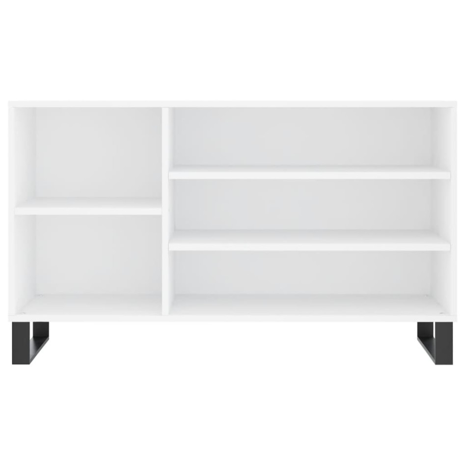 Mueble zapatero madera contrachapada blanco 102x36x60