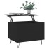 Mesa de centro madera contrachapada negro 60x44,5x45