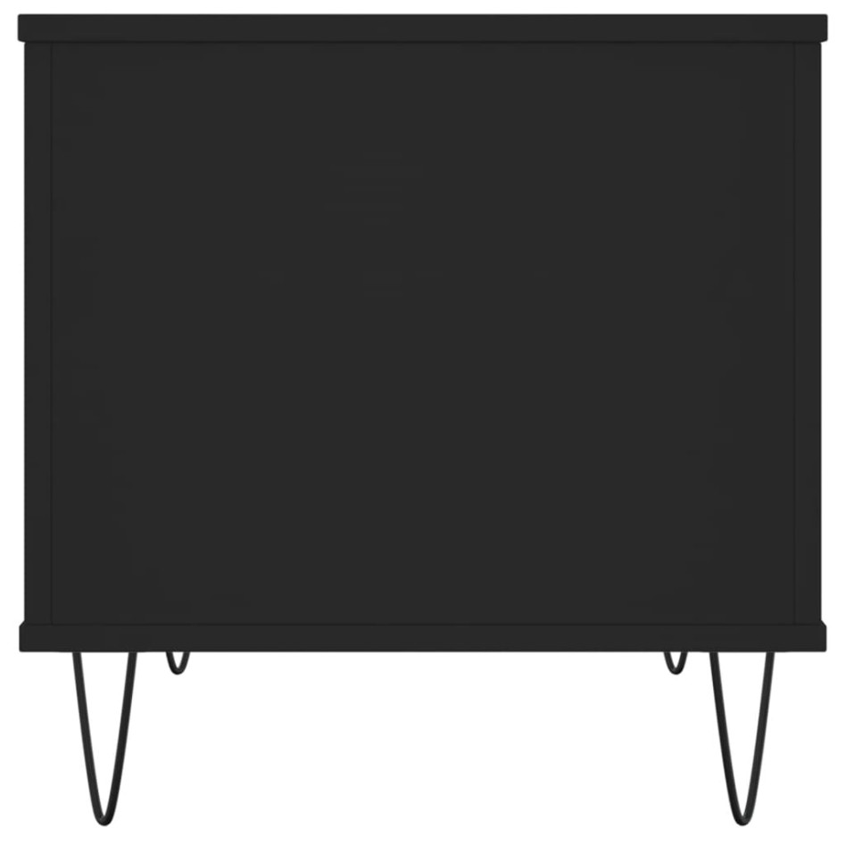 Mesa de centro madera contrachapada negro 60x44,5x45