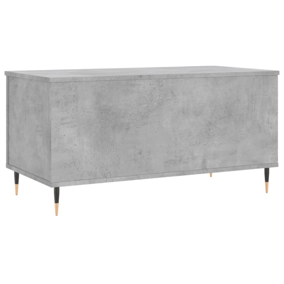 Mesa de centro madera contrachapada gris hormigón 90x44,5x45
