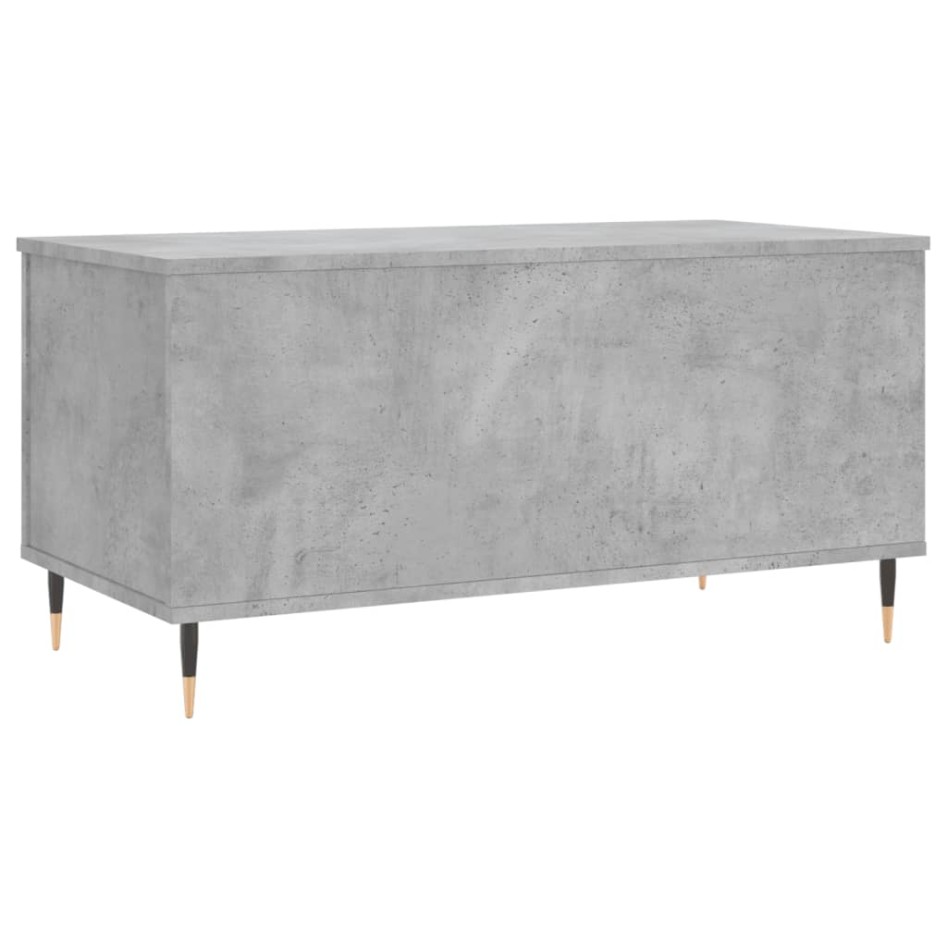 Mesa de centro madera contrachapada gris hormigón 90x44,5x45