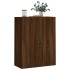 Armario de pared madera ingeniería roble marrón 69,5x34x90