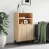 Aparador alto madera contrachapada color roble 60x36x110