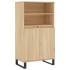 Aparador alto madera contrachapada color roble 60x36x110