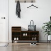 Mueble zapatero madera contrachapada roble marrón 102x36x60 cm