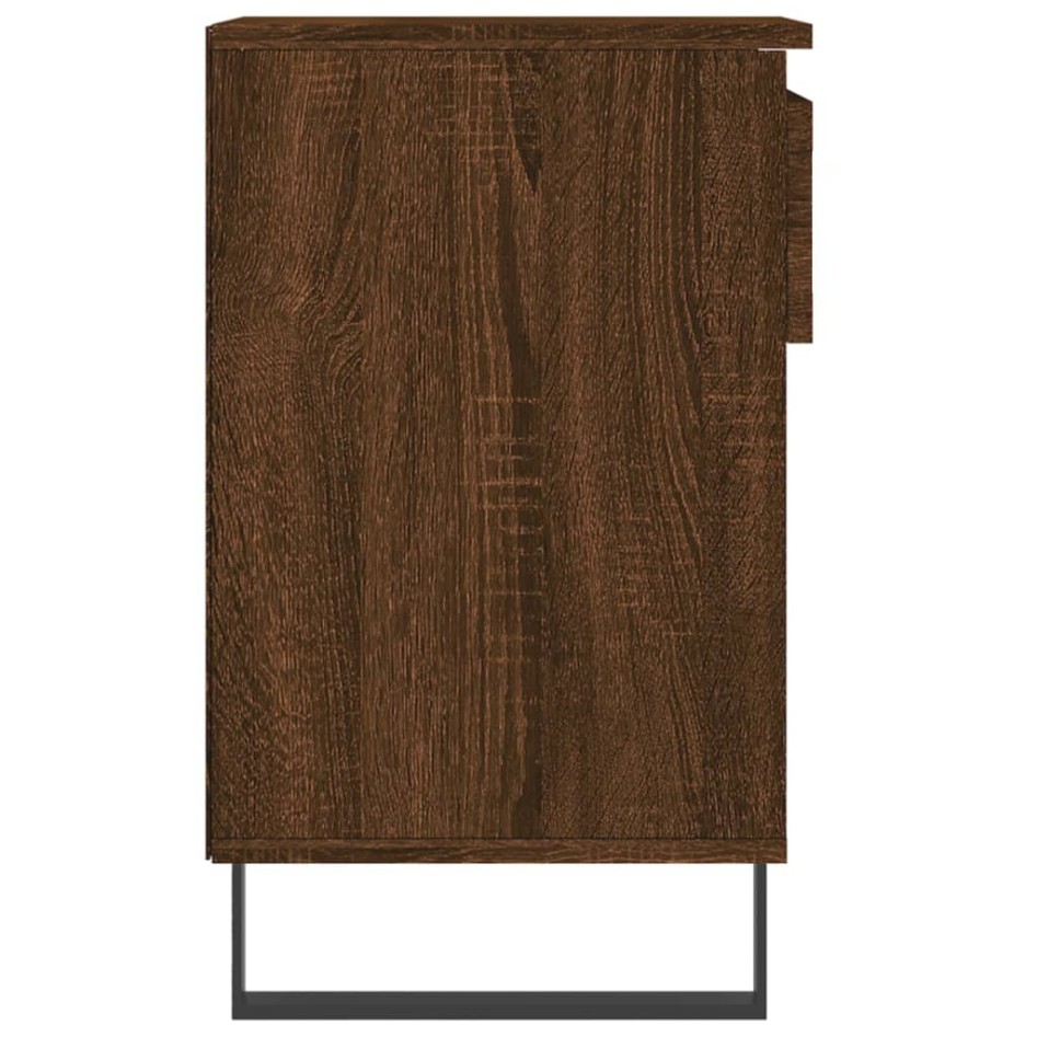 Mueble zapatero madera contrachapada roble marrón 102x36x60
