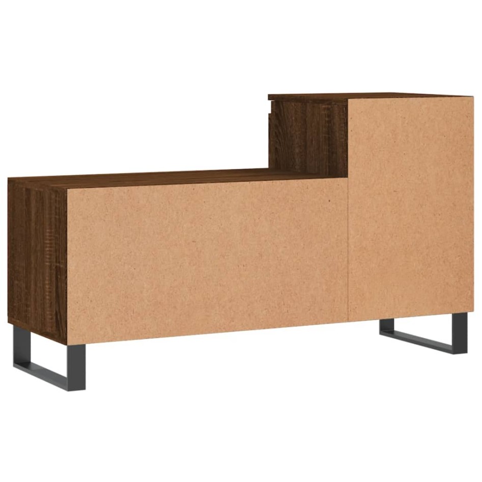Mueble zapatero madera contrachapada roble marrón 102x36x60