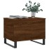 Mesa de centro madera contrachapada roble marrón 60x44,5x45