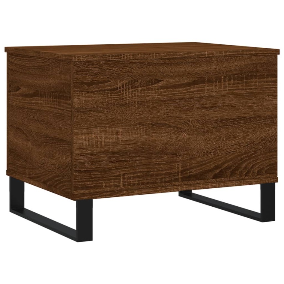 Mesa de centro madera contrachapada roble marrón 60x44,5x45