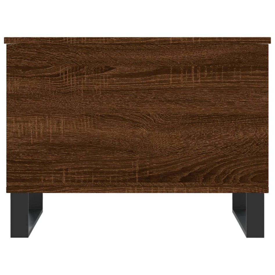 Mesa de centro madera contrachapada roble marrón 60x44,5x45