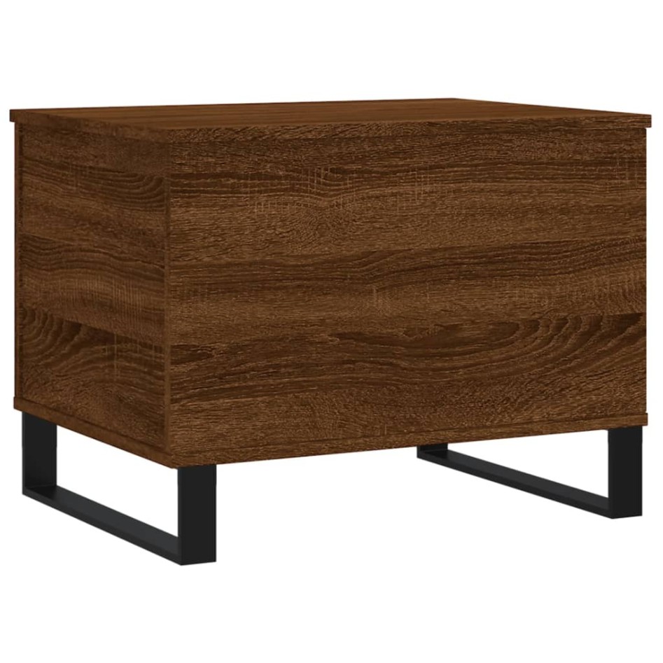 Mesa de centro madera contrachapada roble marrón 60x44,5x45