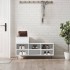 Mueble zapatero madera contrachapada blanco 102x36x60
