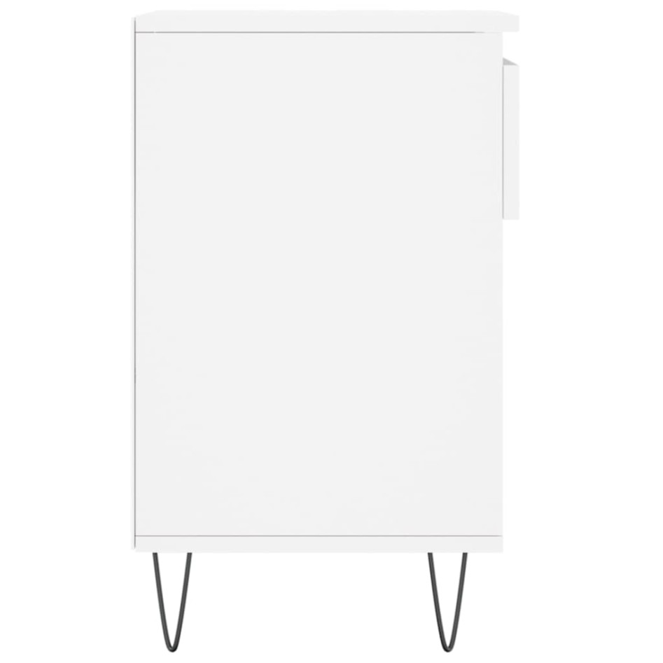 Mueble zapatero madera contrachapada blanco 102x36x60