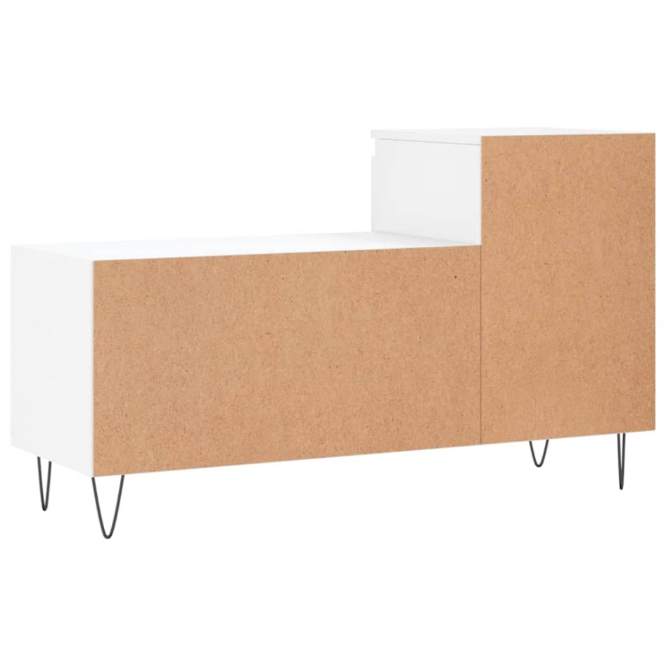 Mueble zapatero madera contrachapada blanco 102x36x60