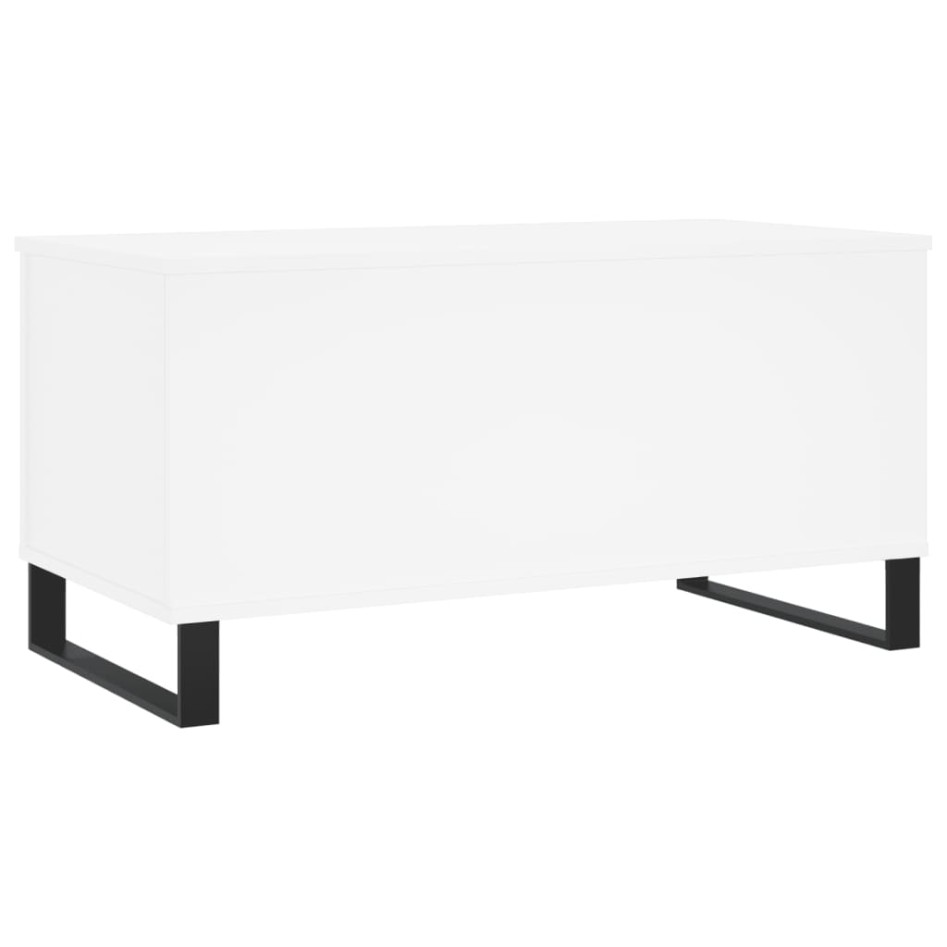 Mesa de centro madera contrachapada blanco 90x44,5x45