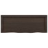 Encimera baño madera maciza tratada marrón oscuro