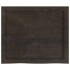 Encimera baño madera maciza tratada marrón oscuro