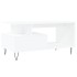 Mesa de centro madera contrachapada blanca 90x49x45