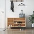 Mueble zapatero madera contrachapada roble Sonoma 102x36x60