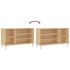 Mueble zapatero madera contrachapada roble Sonoma 102x36x60
