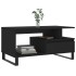 Mesa de centro madera contrachapada negro 90x49x45